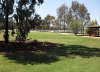 Looking towards chipping green and bunker